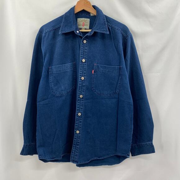 Levi's Red Tab Dark Wash Denim Button Down - Picture 2 of 5
